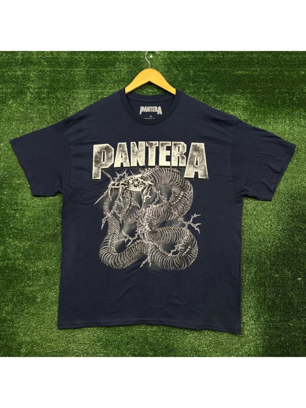Pantera Skeletal Snake Thrash Metal Band T-Shirt Size Extra Large